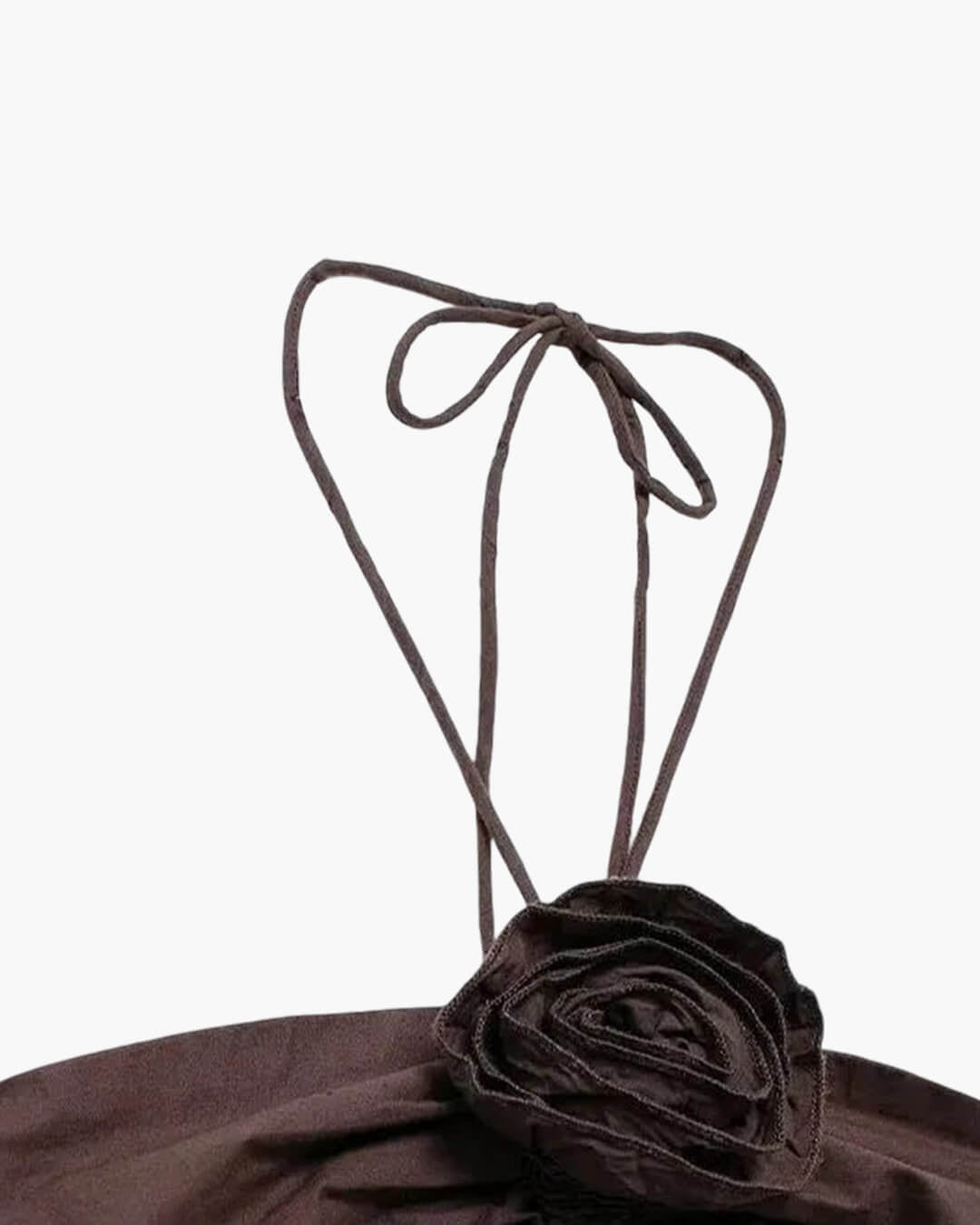 Midi-Kleid Kate mit Neckholder und Blumenapplikation