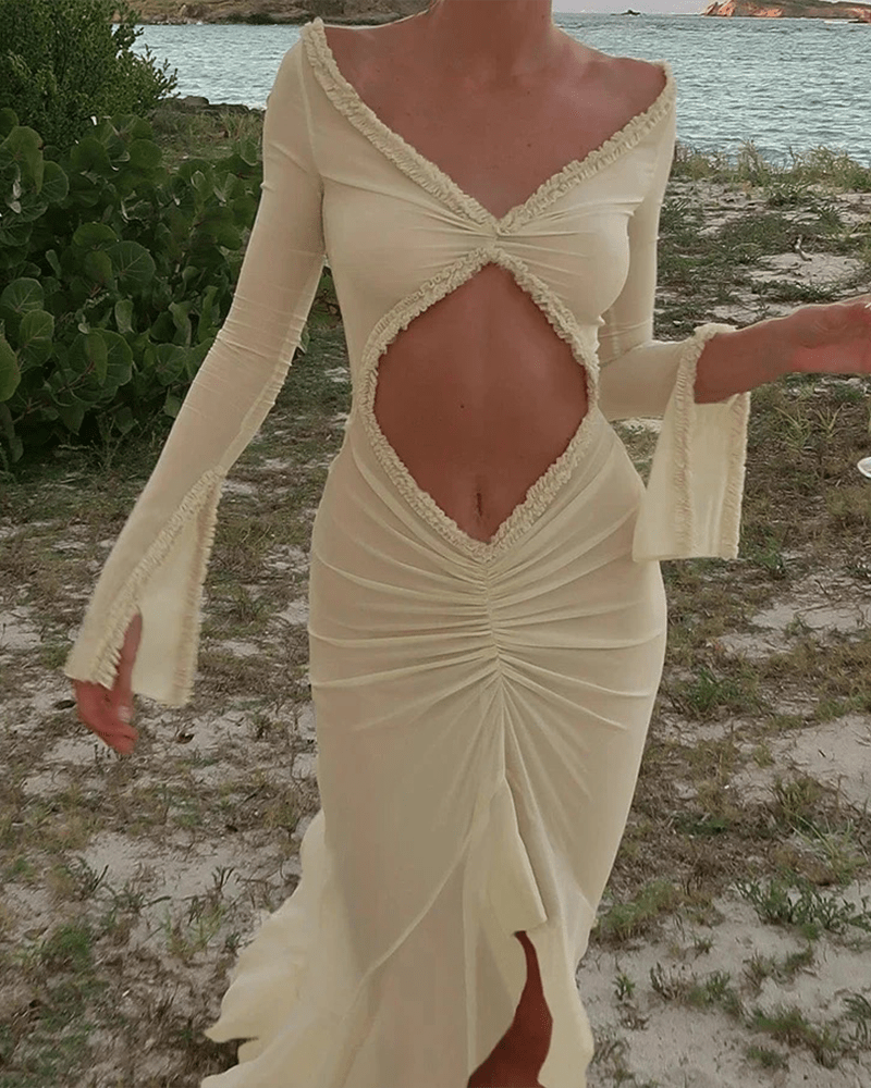 Katie Transparentes figurbetontes Kleid