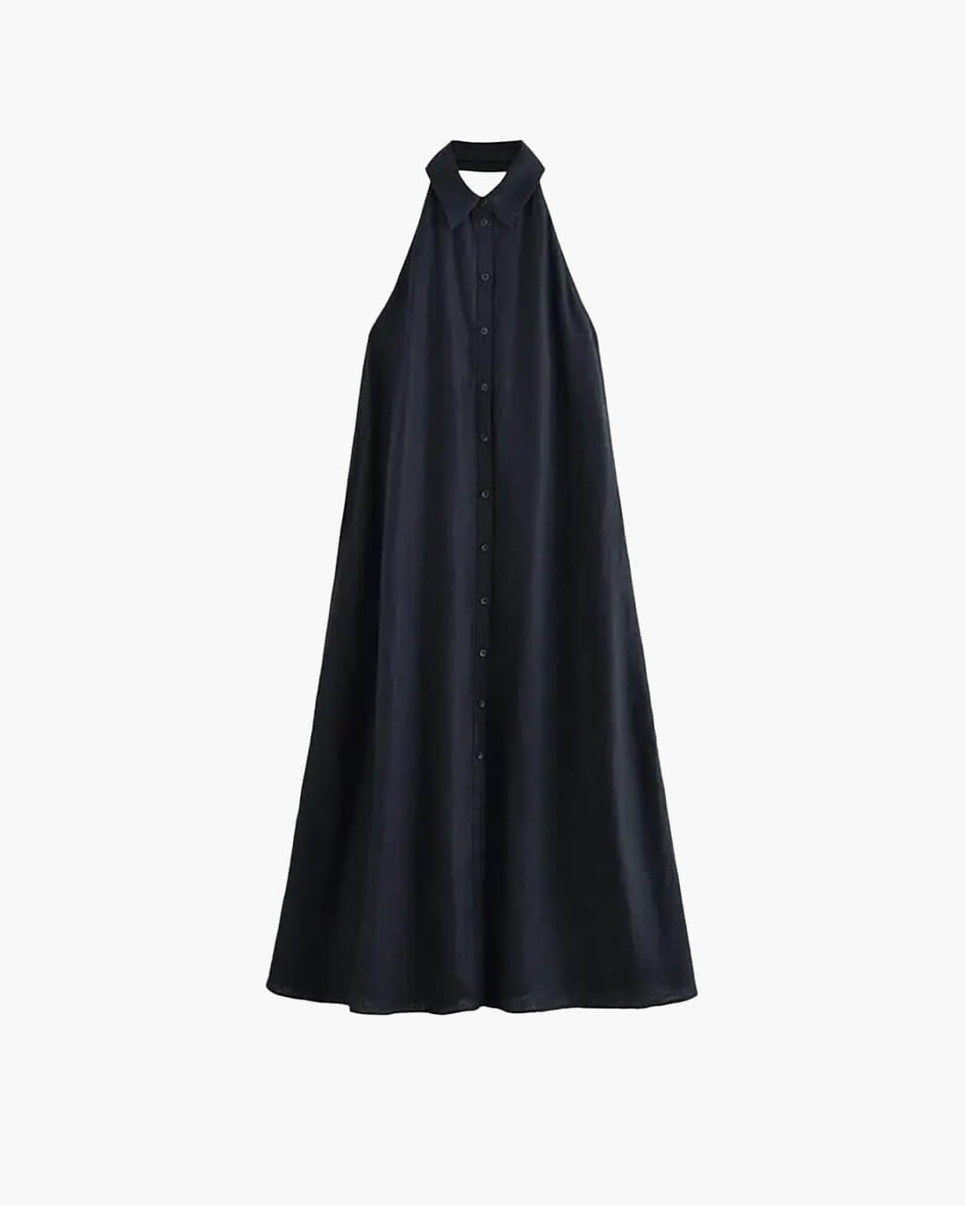 Kaya Elegantes Neckholder-Maxikleid