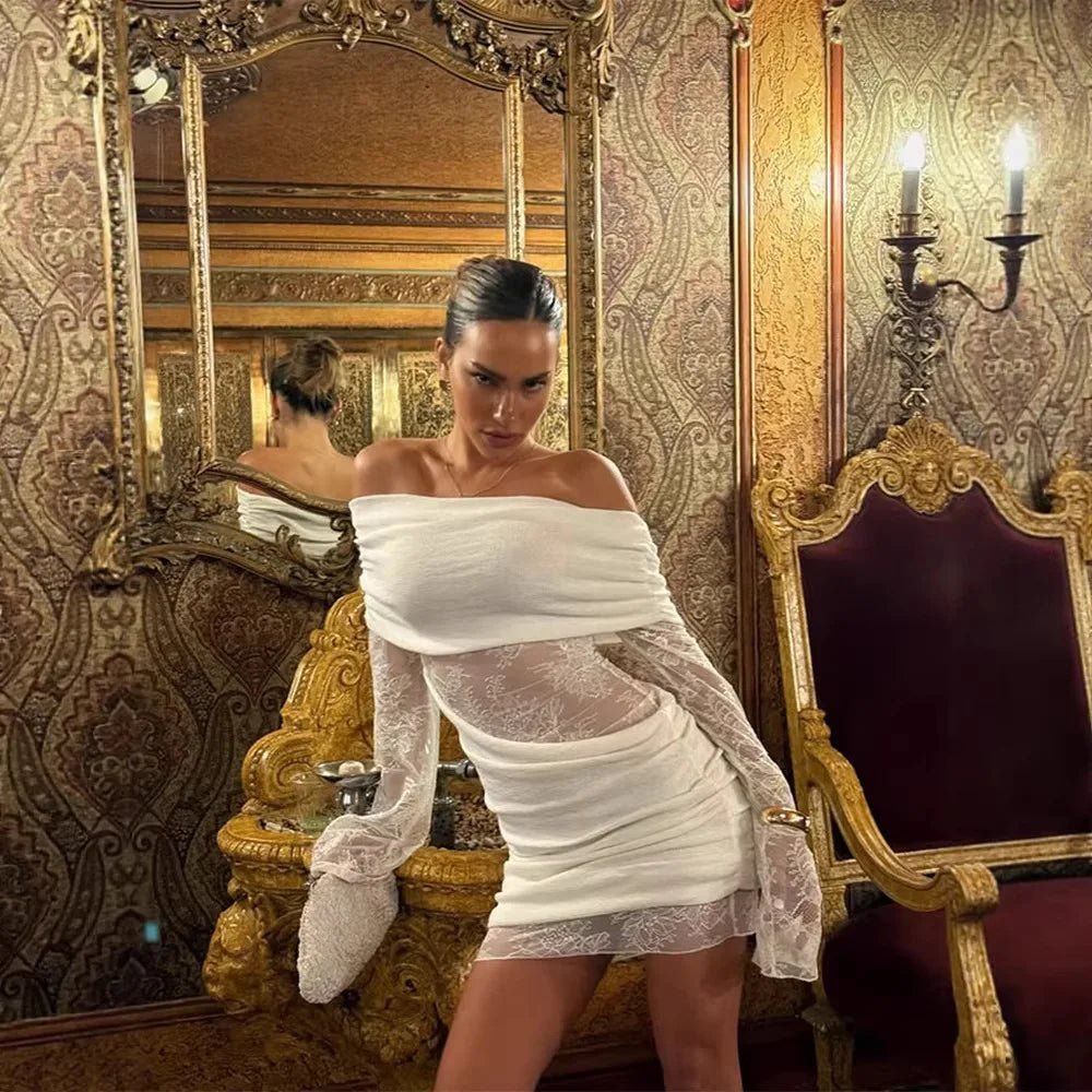 Keira schulterfreies Minikleid