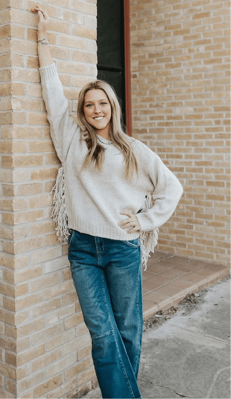 Kelly Strickpullover mit Quasten