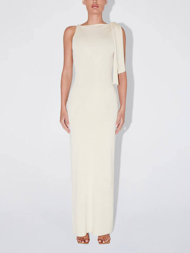 Kylie-Maxikleid mit Knotendetail