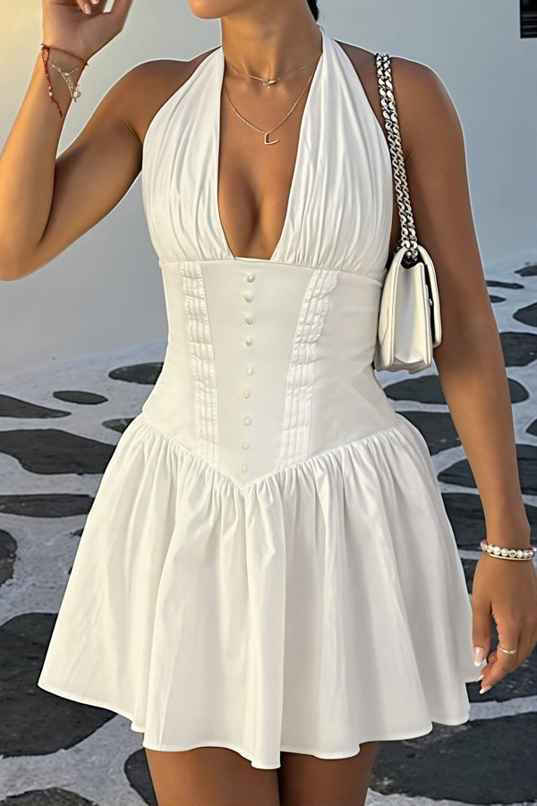 Figurbetontes Neckholder-Minikleid Kyra