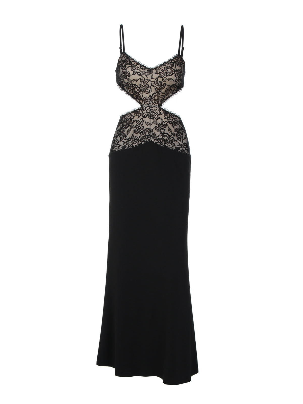 Carys Spitzen-Maxikleid mit Cut-outs