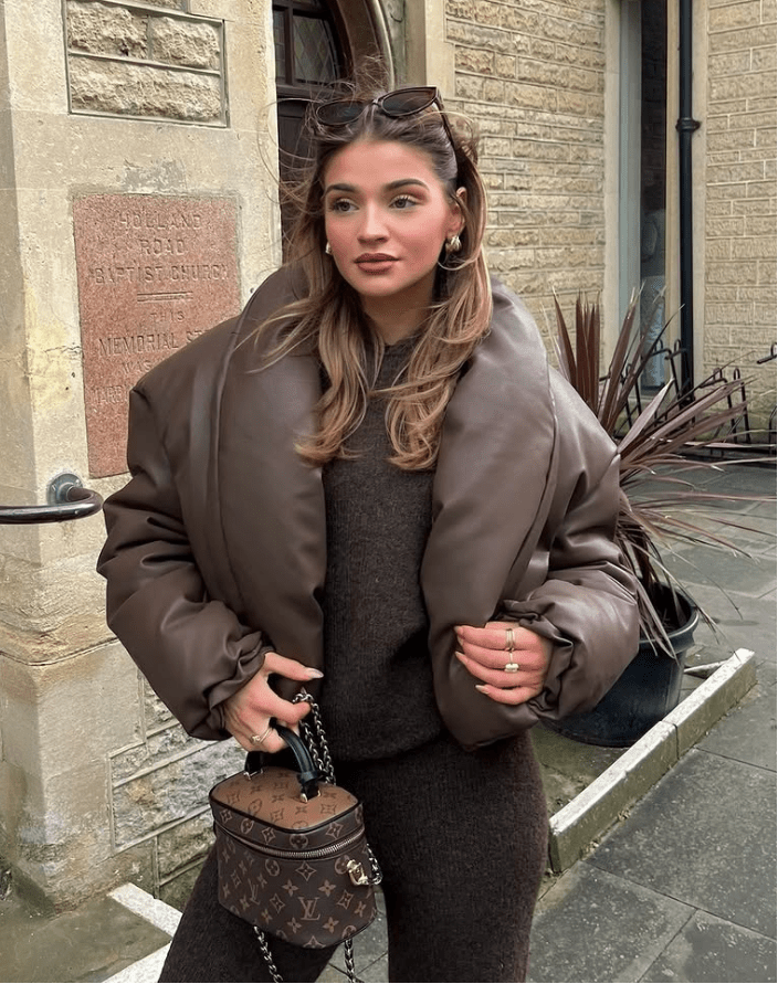 Lara Lederjacke mit Revers