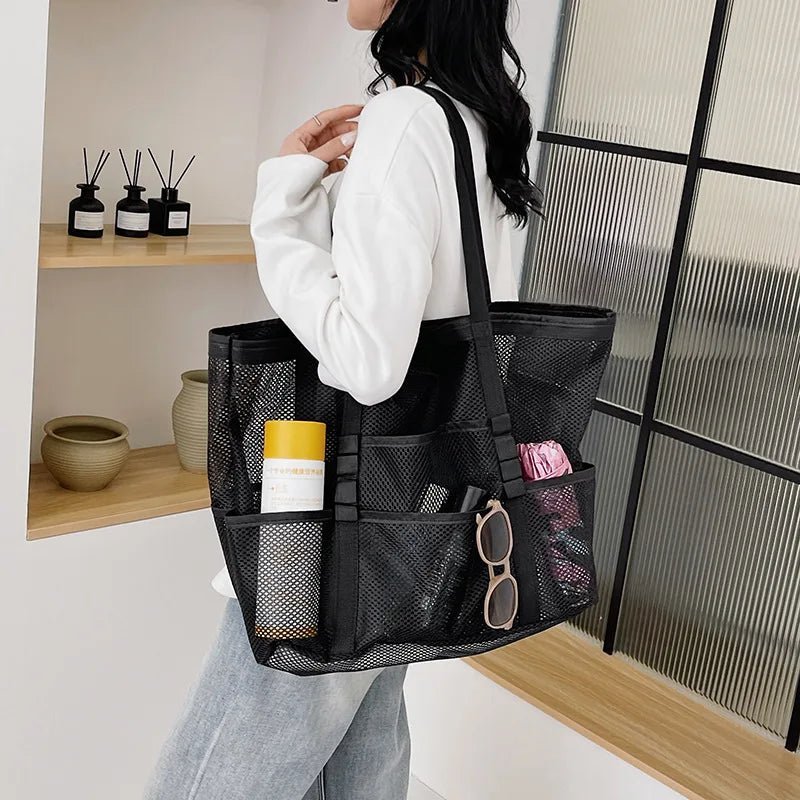 Layla Große Canvas-Strandtasche