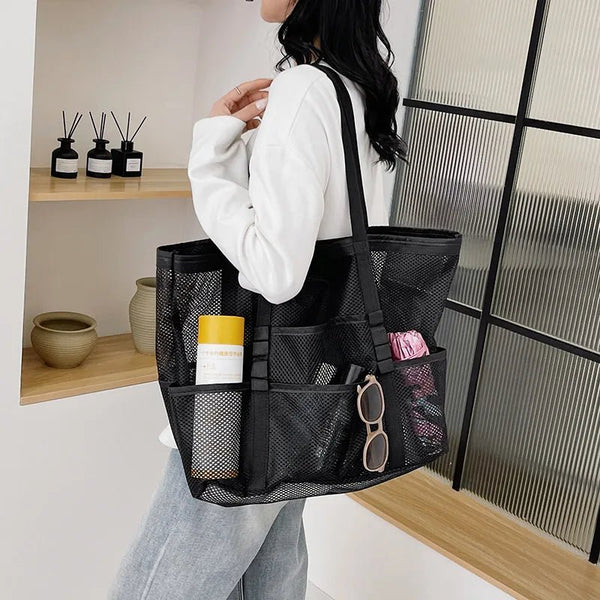 Layla Große Canvas-Strandtasche