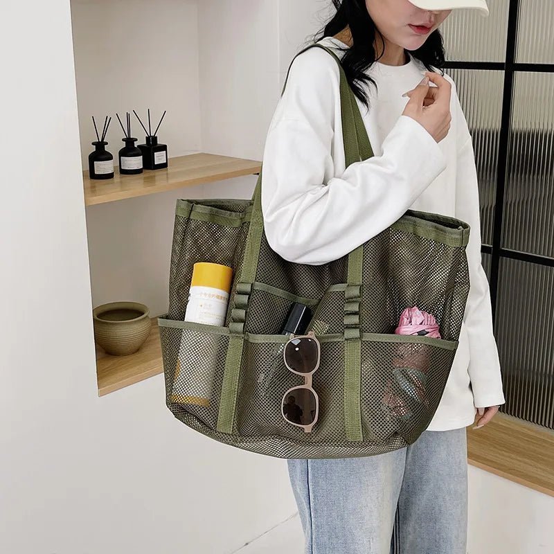Layla Große Canvas-Strandtasche