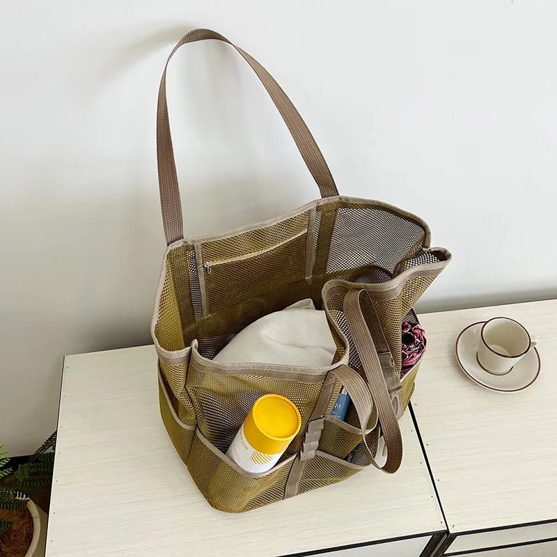 Layla Große Canvas-Strandtasche