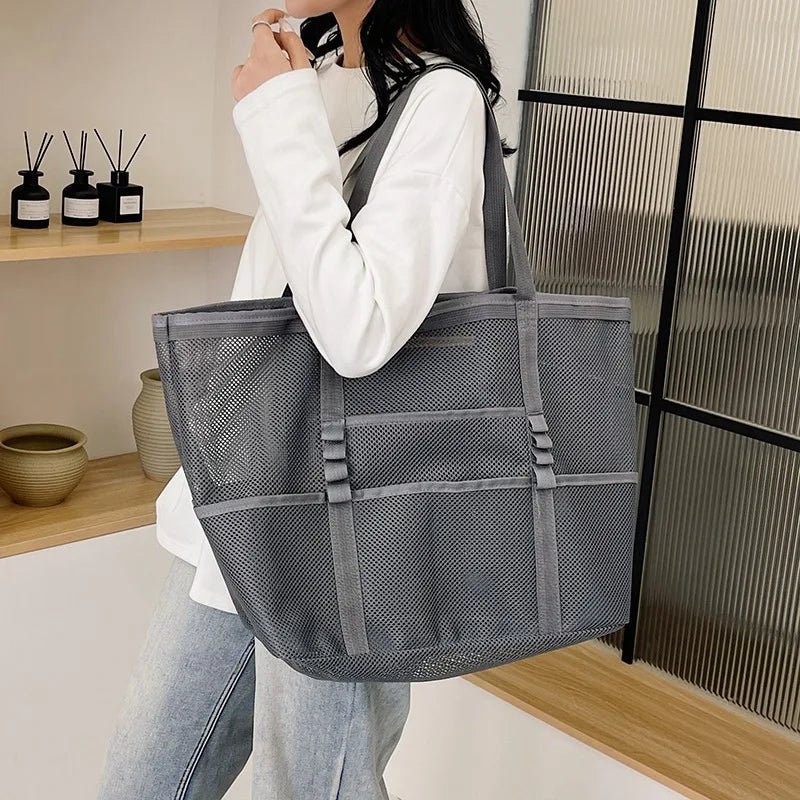 Layla Große Canvas-Strandtasche