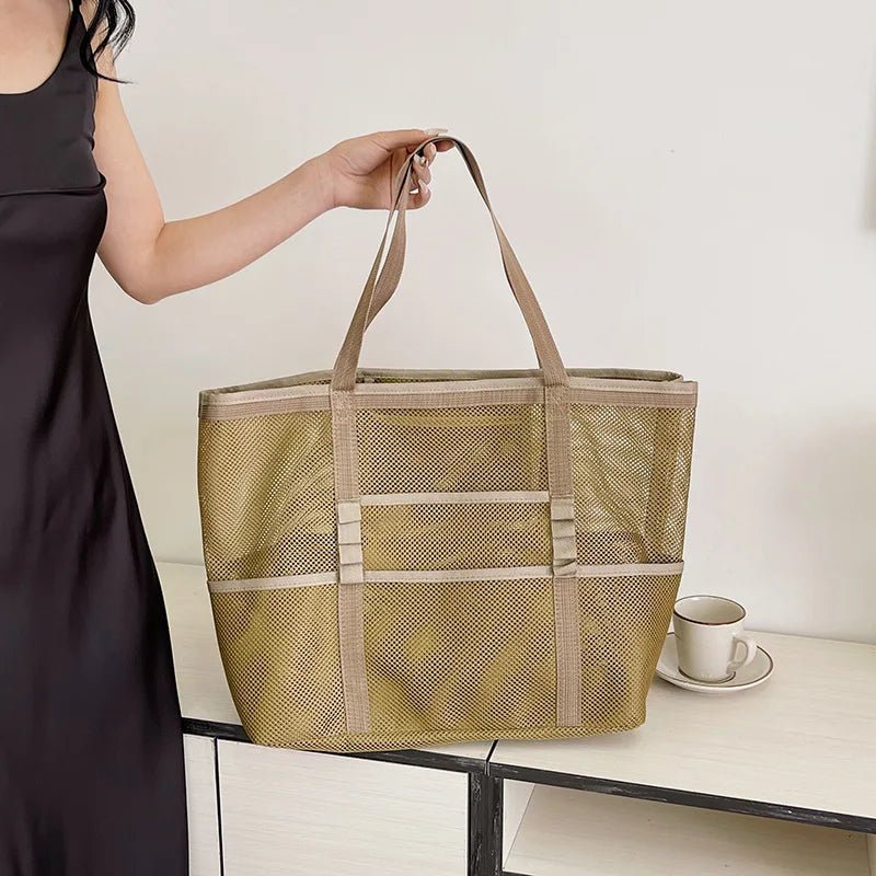 Layla Große Canvas-Strandtasche