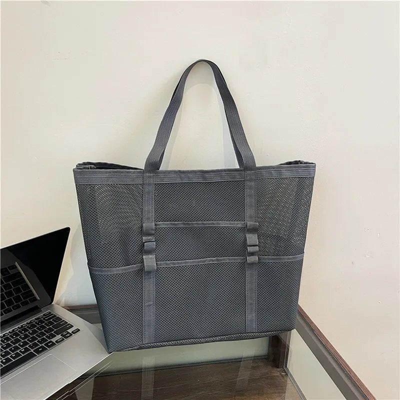 Layla Große Canvas-Strandtasche