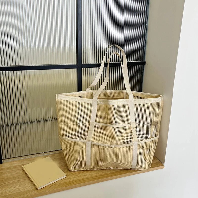 Layla Große Canvas-Strandtasche