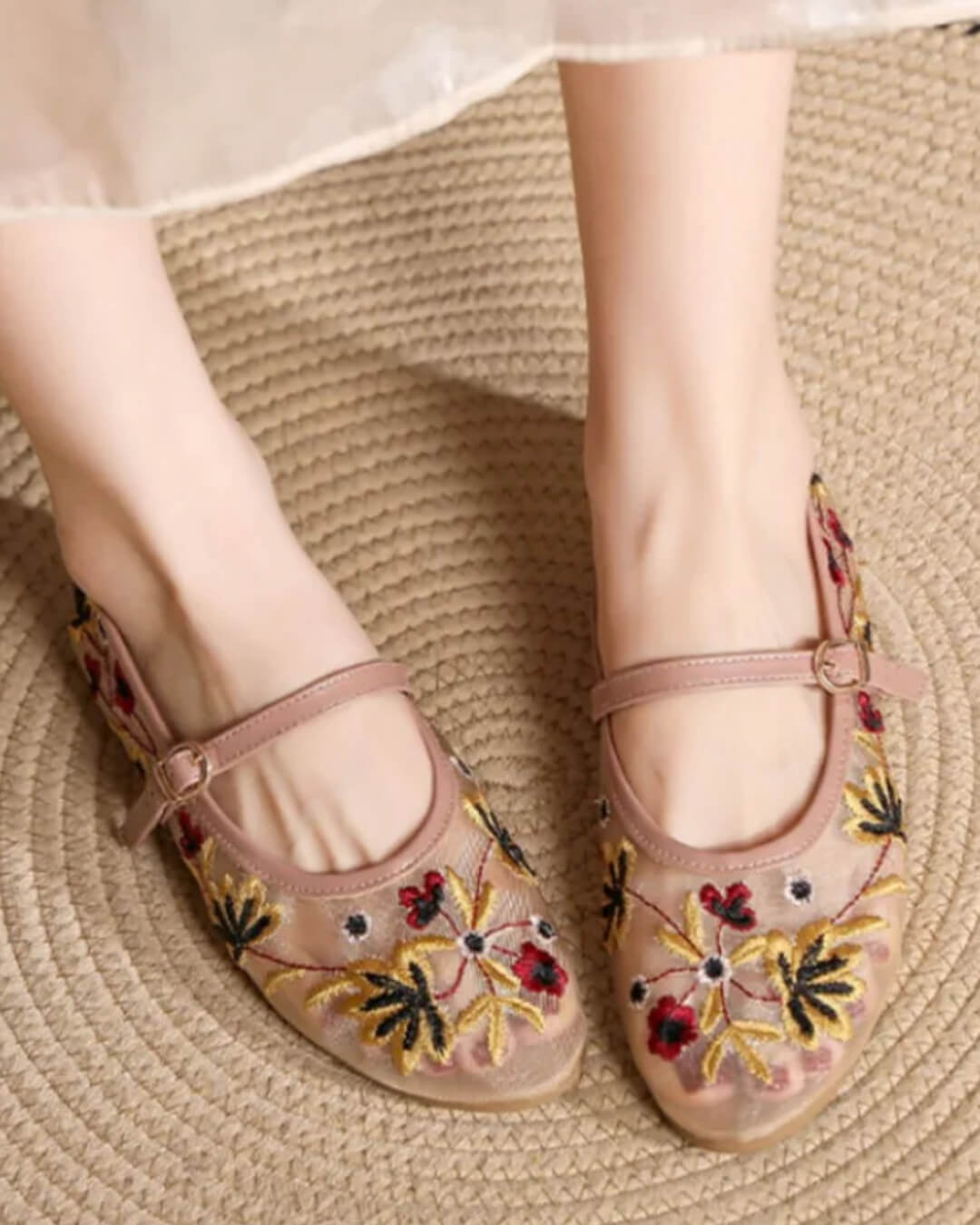 Leah Ballerinas mit Stickerei