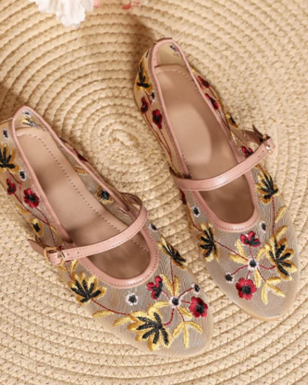 Leah Ballerinas mit Stickerei