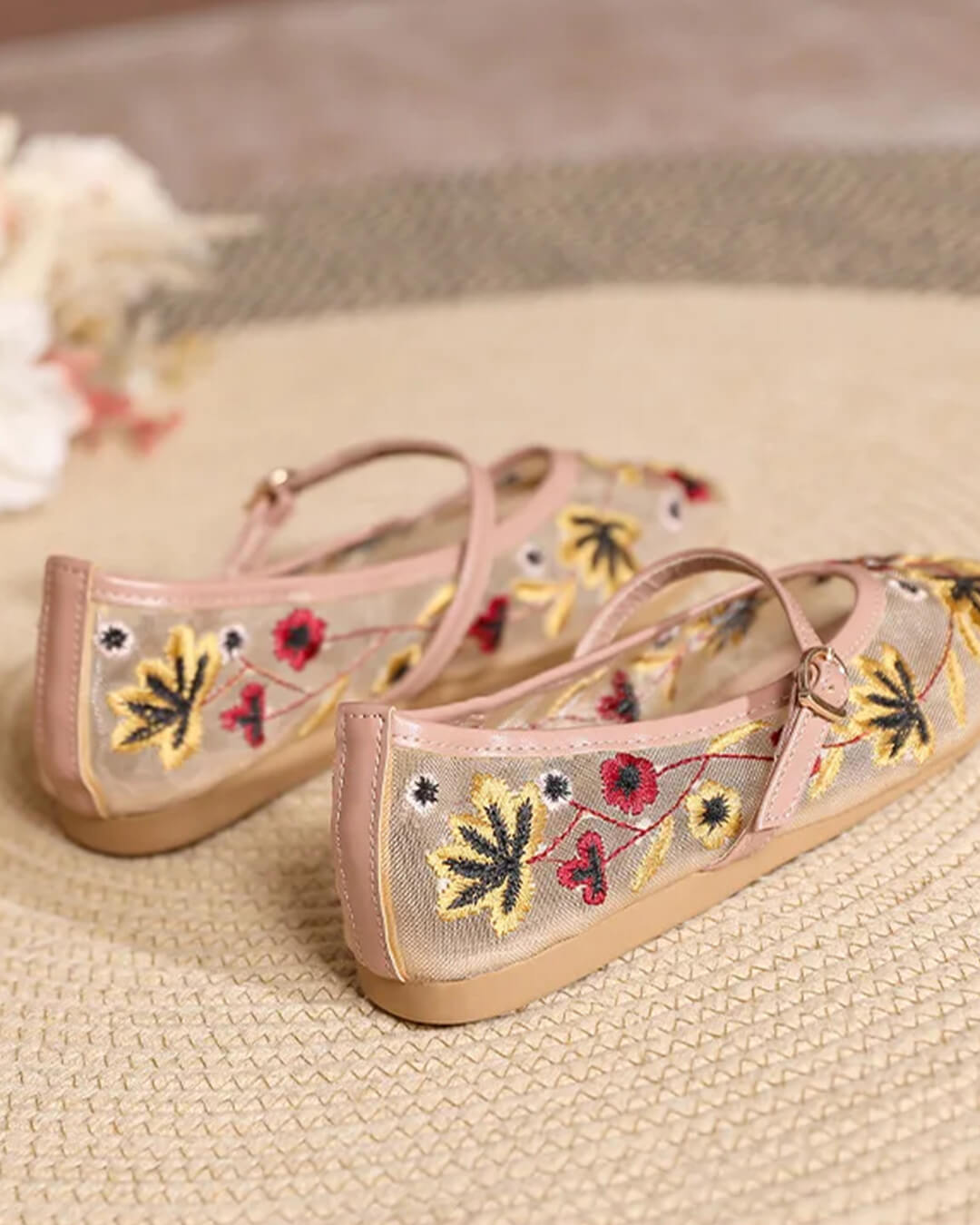 Leah Ballerinas mit Stickerei