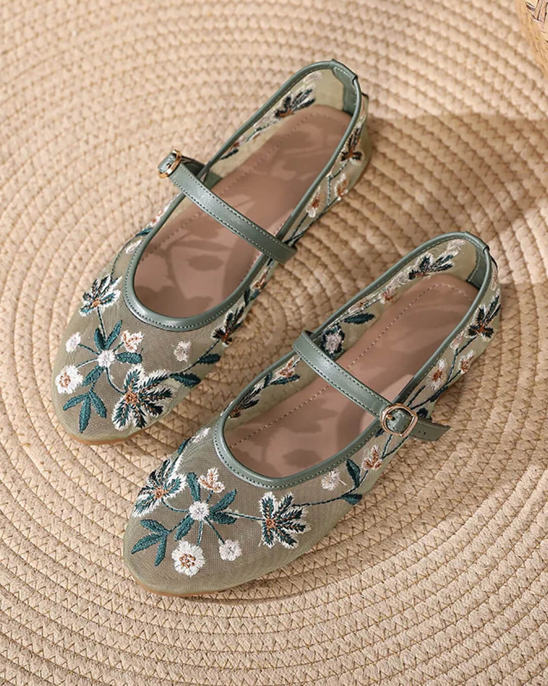 Leah Ballerinas mit Stickerei