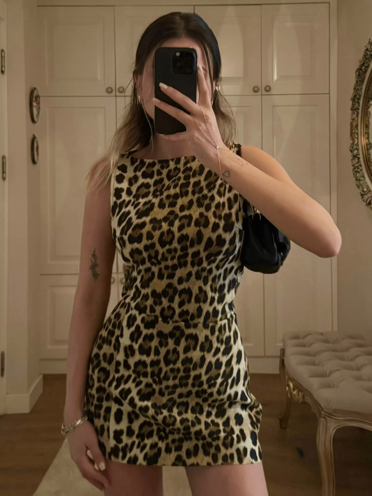 Leona Leoparden-Min:ikleid