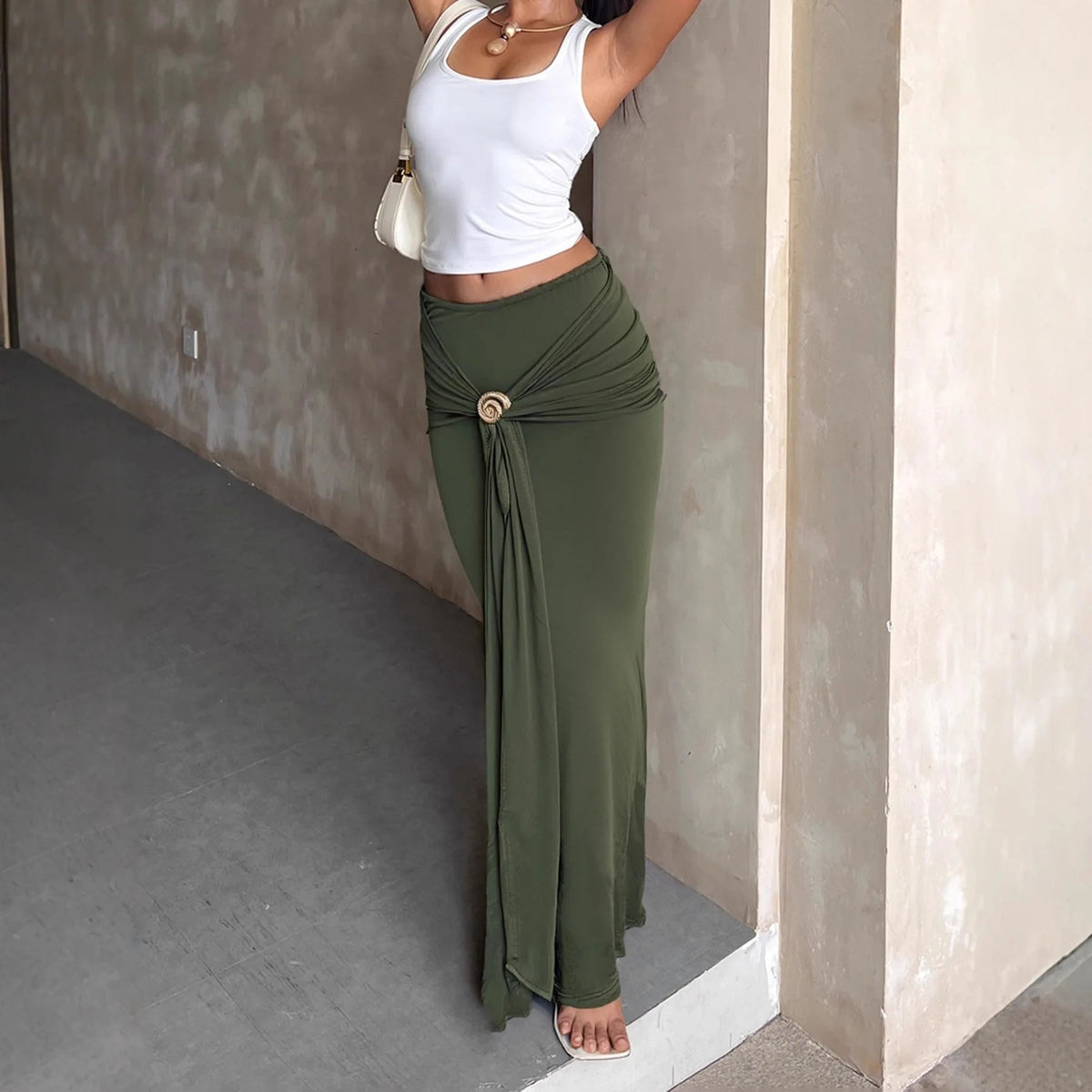 Lily Maxirock mit niedriger Taille