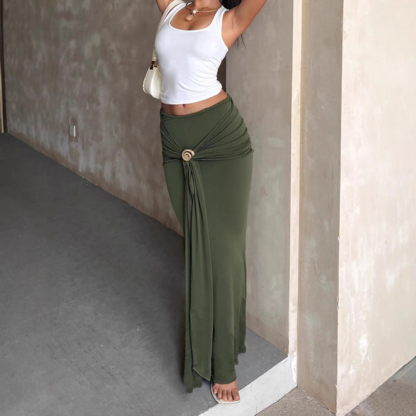 Lily Low-Rise Maxi Skirt