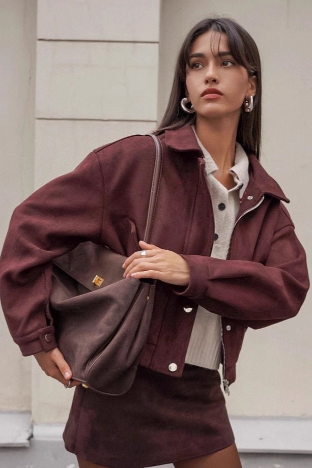 Linda Relaxed Suede Coat