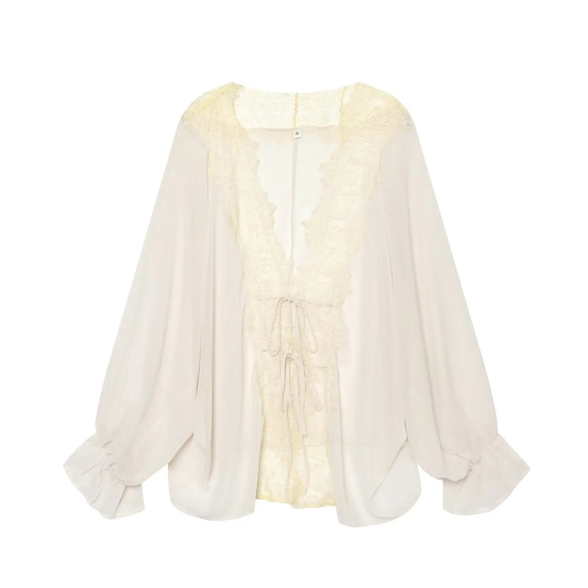 Lisa Patchwork-Bluse mit Spitze
