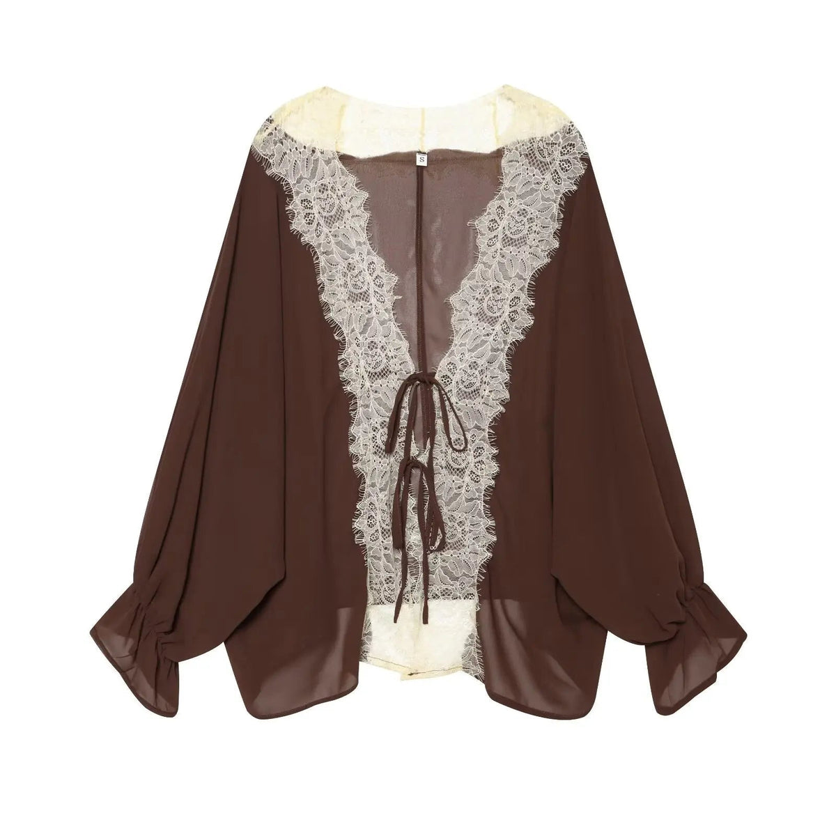 Lisa Patchwork-Bluse mit Spitze