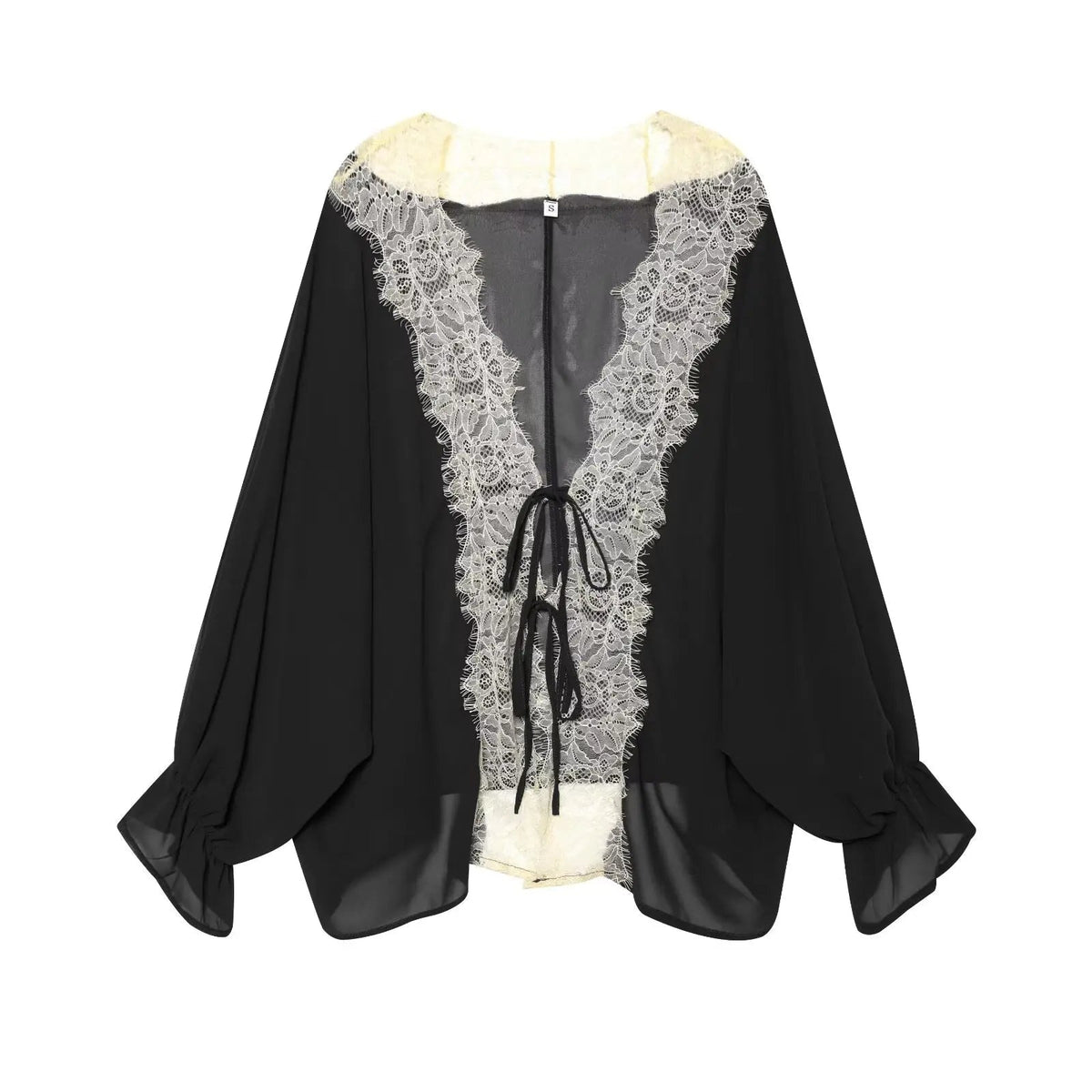 Lisa Patchwork-Bluse mit Spitze