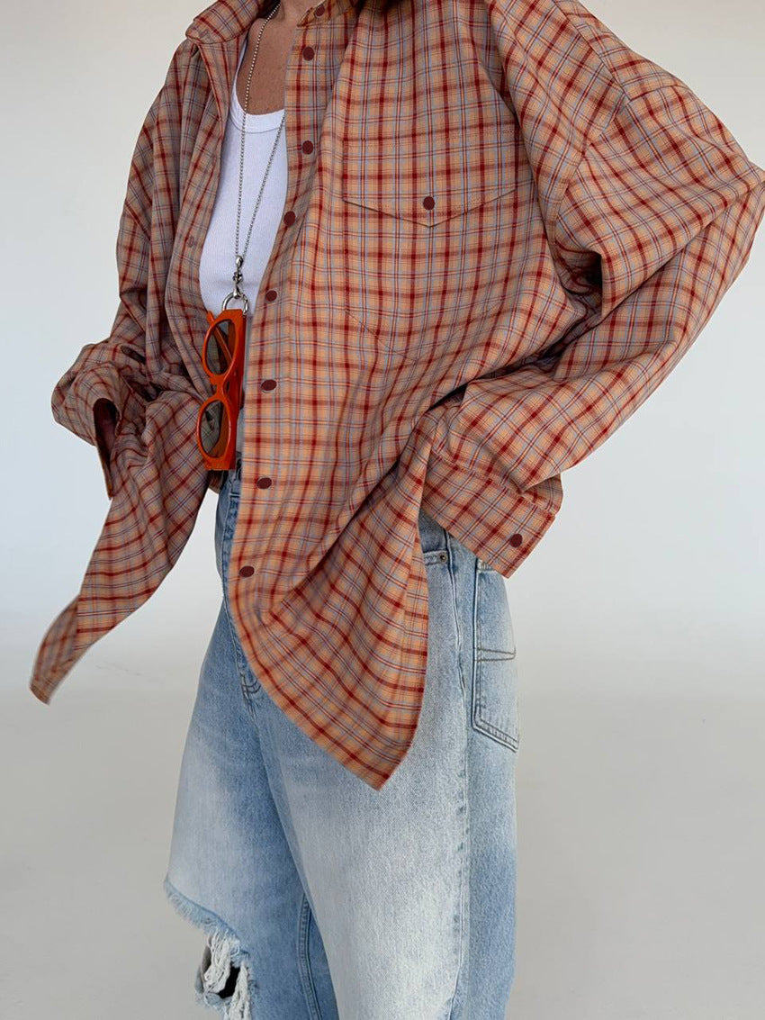 Fenna Kariertes Oversize-Hemd