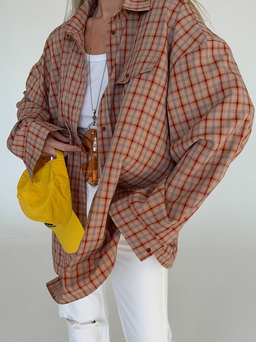 Fenna Kariertes Oversize-Hemd