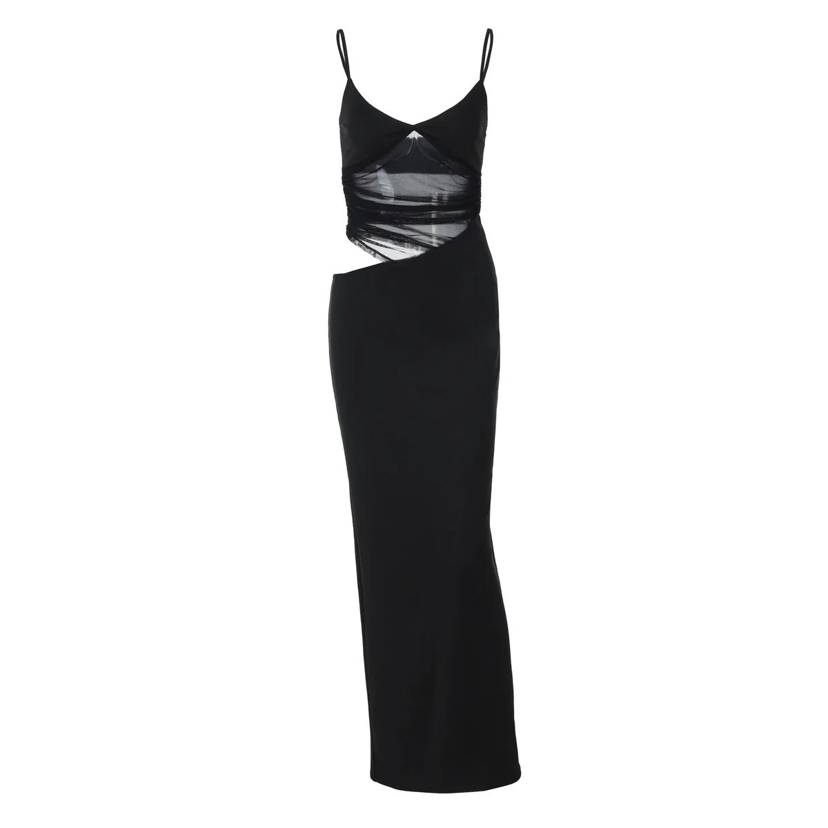 Lorraine transparentes Maxikleid mit Cut-outs