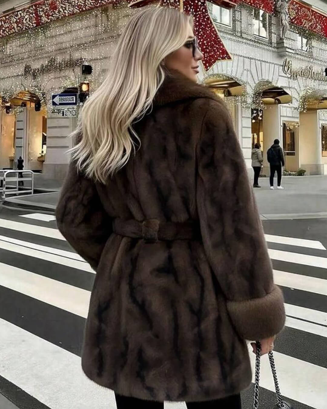Louise Kunstpelzmantel