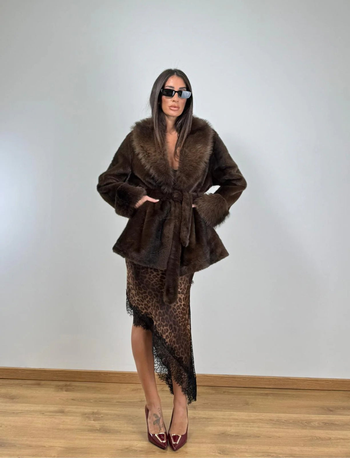 Louise Kunstpelzmantel