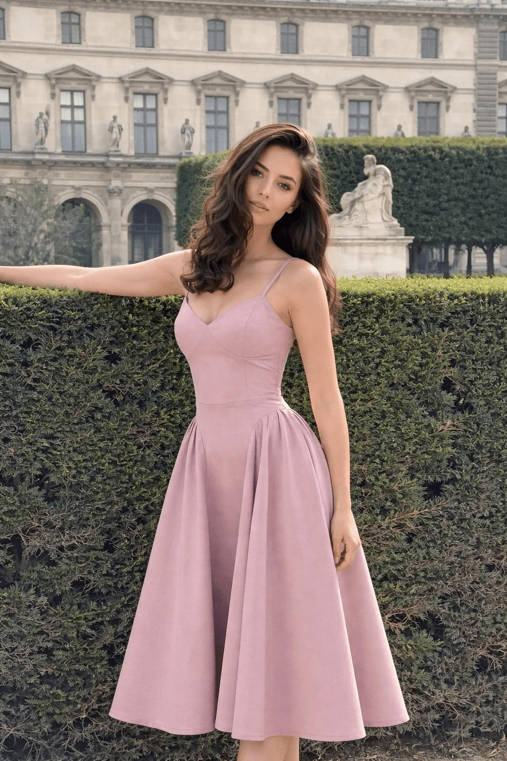 Luciana Träger-Midikleid mit Mieder