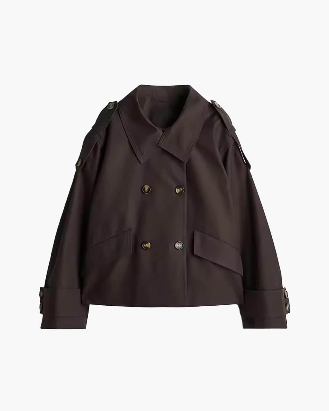 Lucy Kurzer Trenchcoat mit Stehkragen