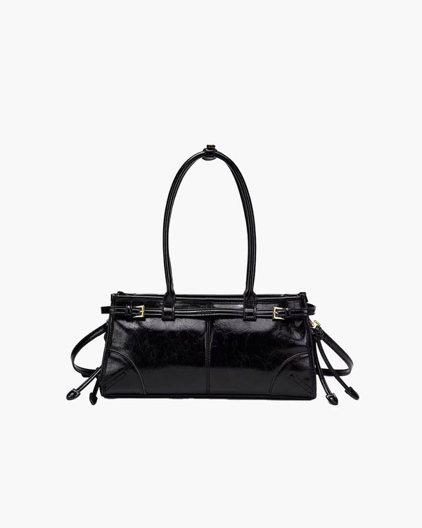 Luna Schultertasche mit Gürteldetail