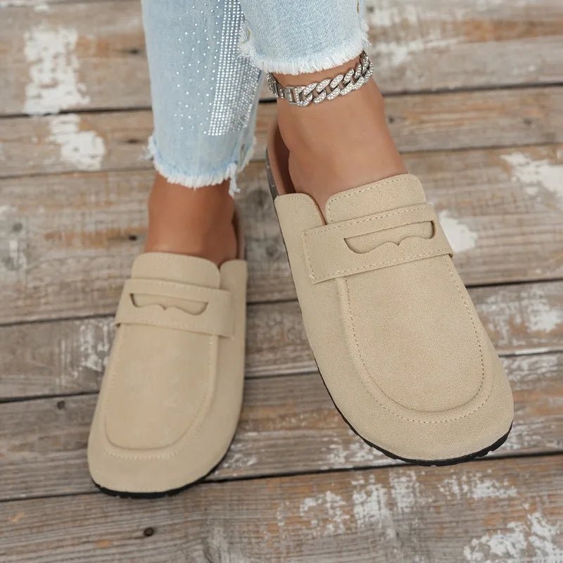 Manon Mules in Wildlederoptik mit Kork