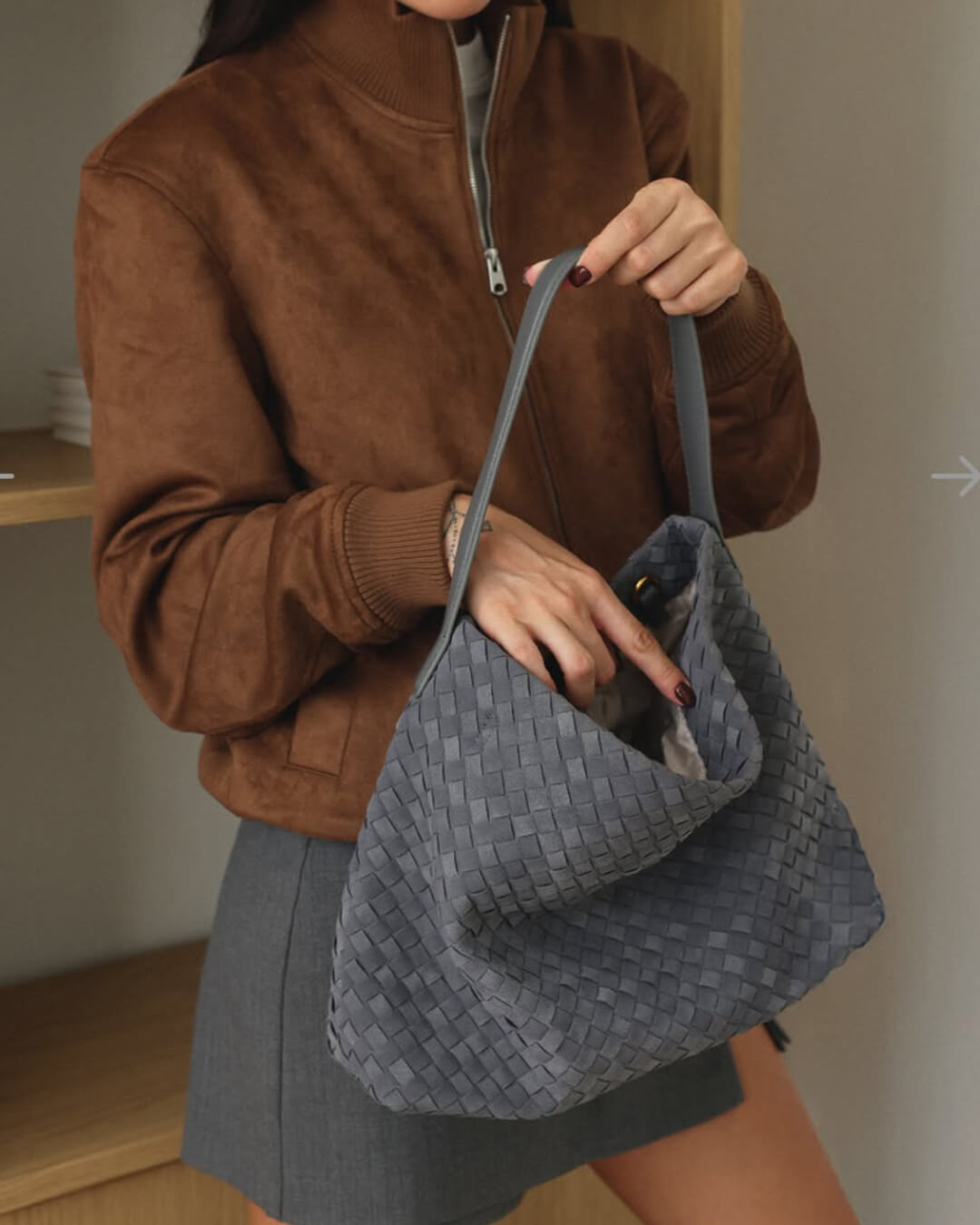 Marceline Tote-Bag aus Wildleder
