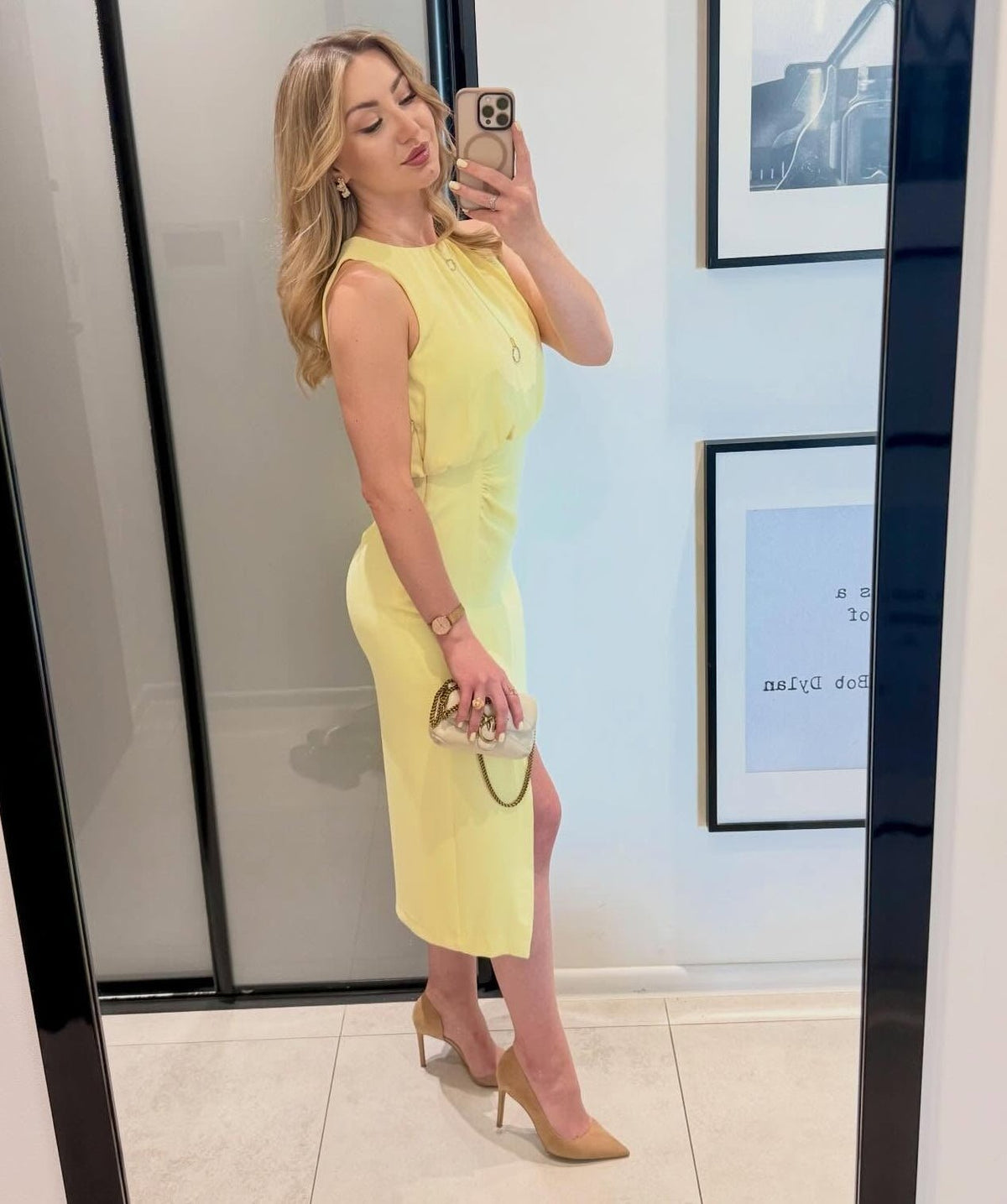 Maren ärmelloses Midikleid