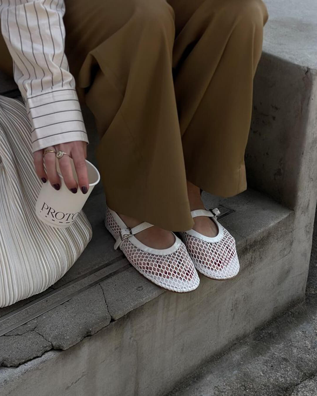 Margaux Ballerinas aus Mesh