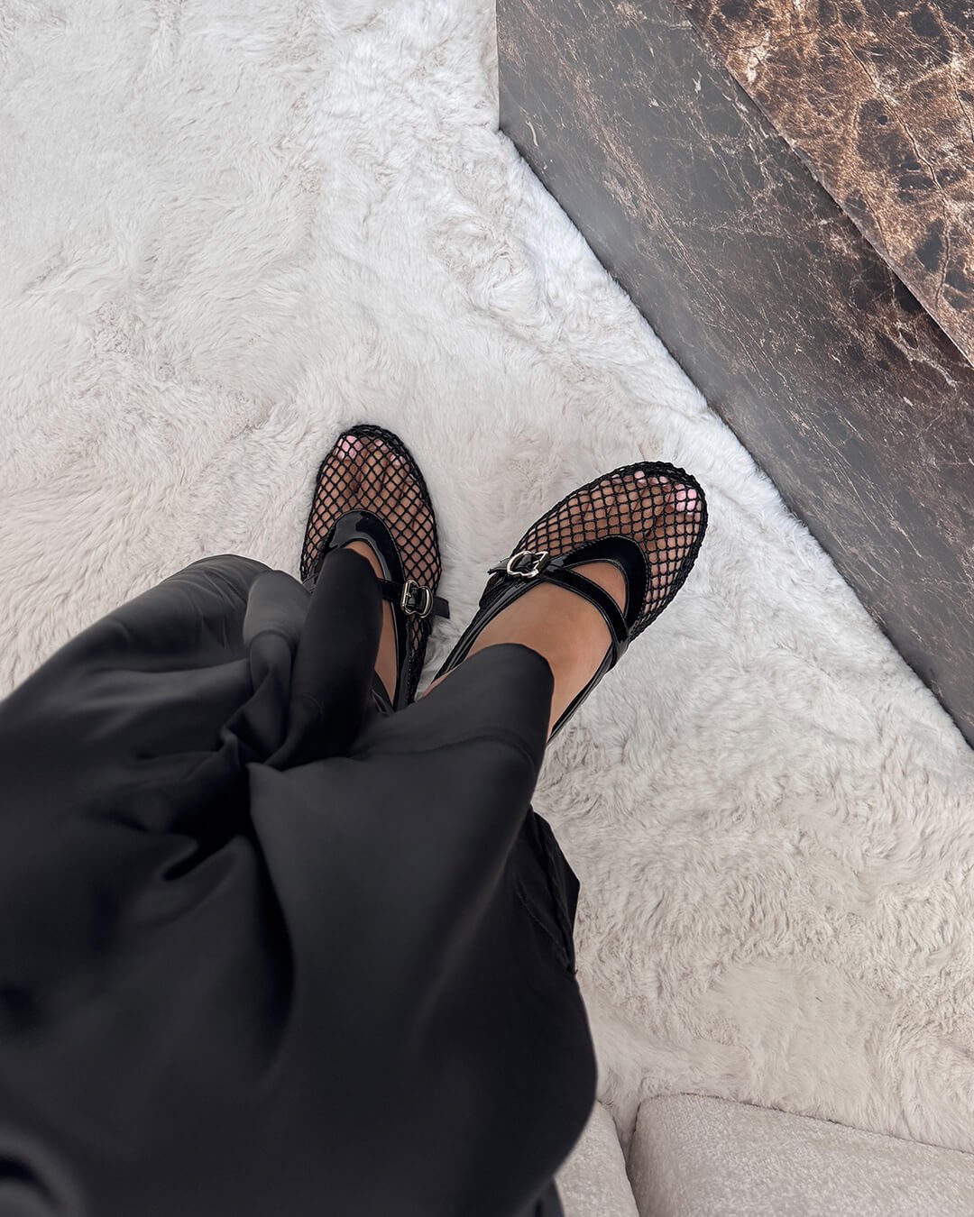 Margaux Ballerinas aus Mesh