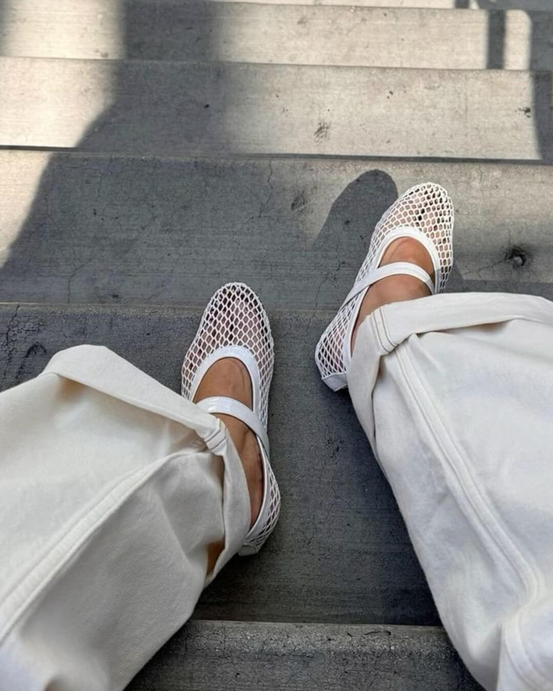 Margaux Ballerinas aus Mesh