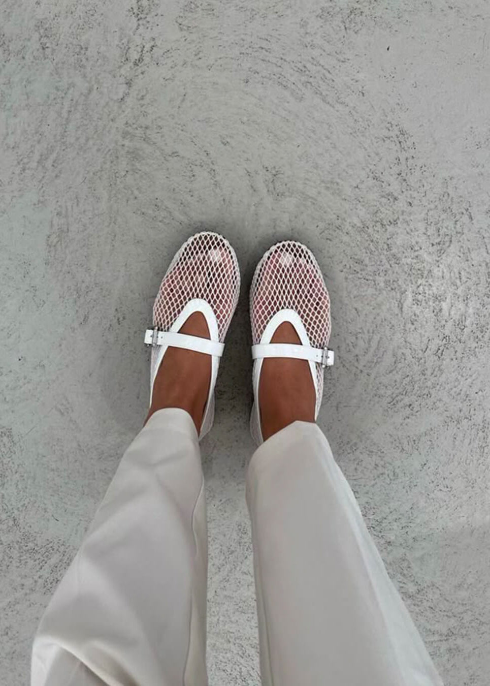 Margaux Ballerinas aus Mesh
