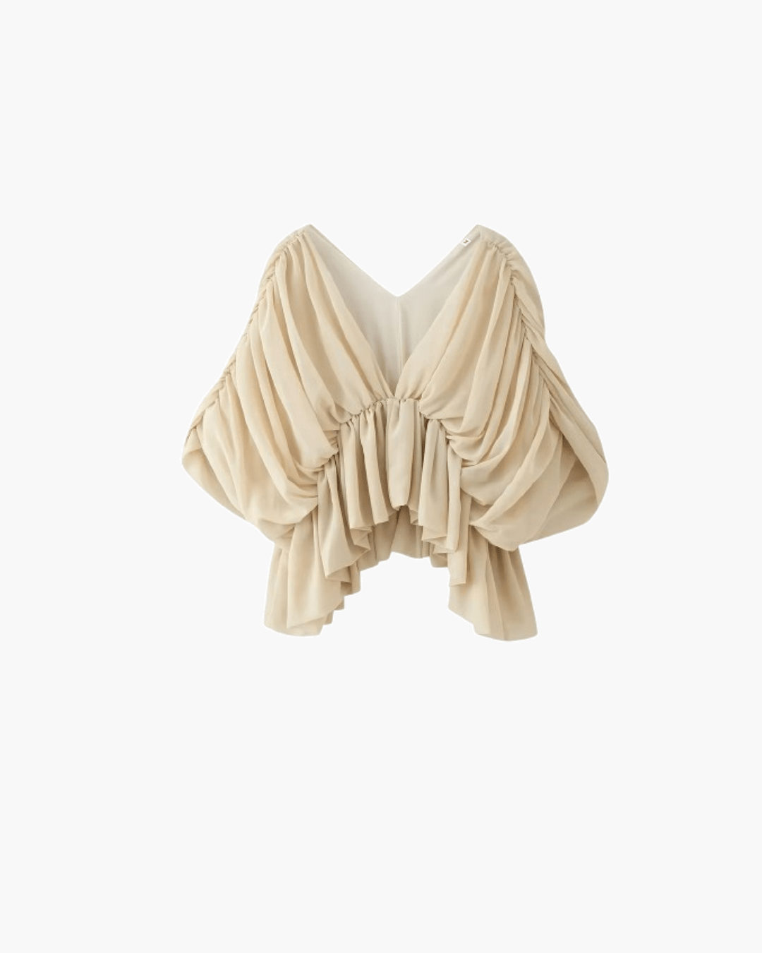 Margot drapiertes Chiffon-Top