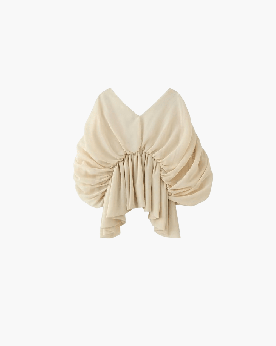 Margot drapiertes Chiffon-Top