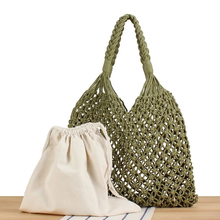 Margot geflochtene Strandtasche
