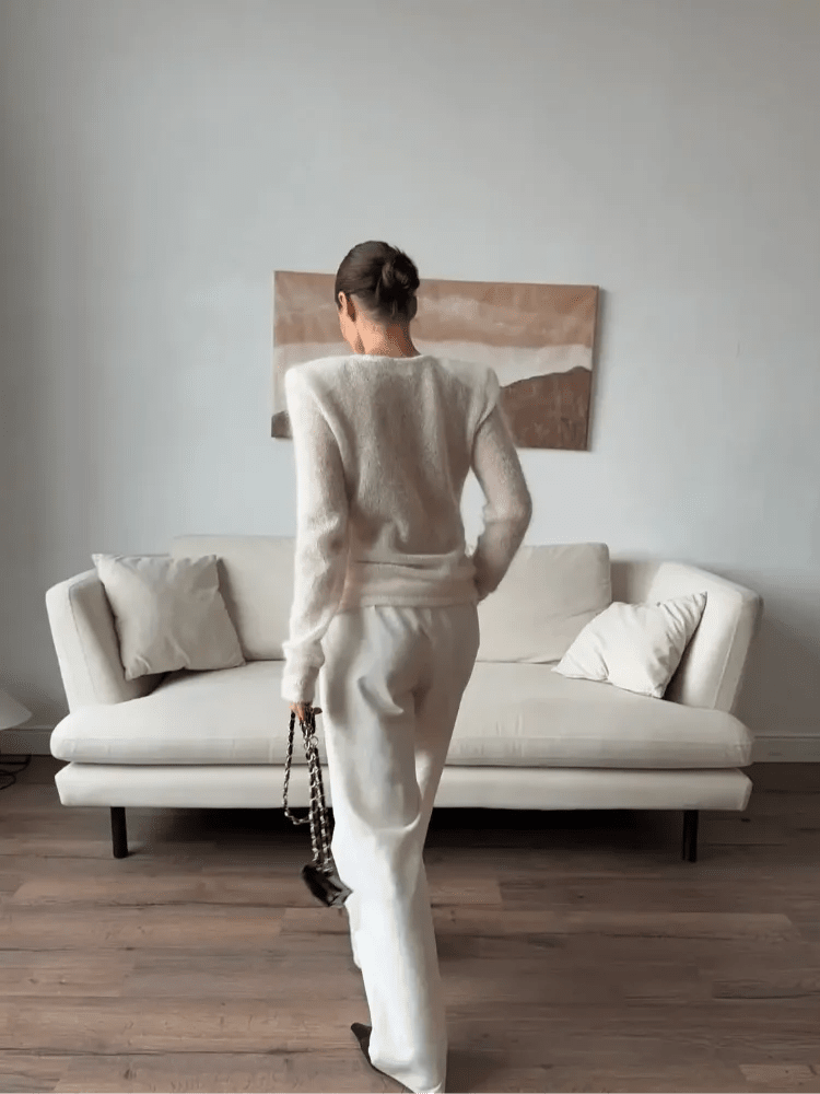 Transparenter Slim-Fit-Pullover Maricar