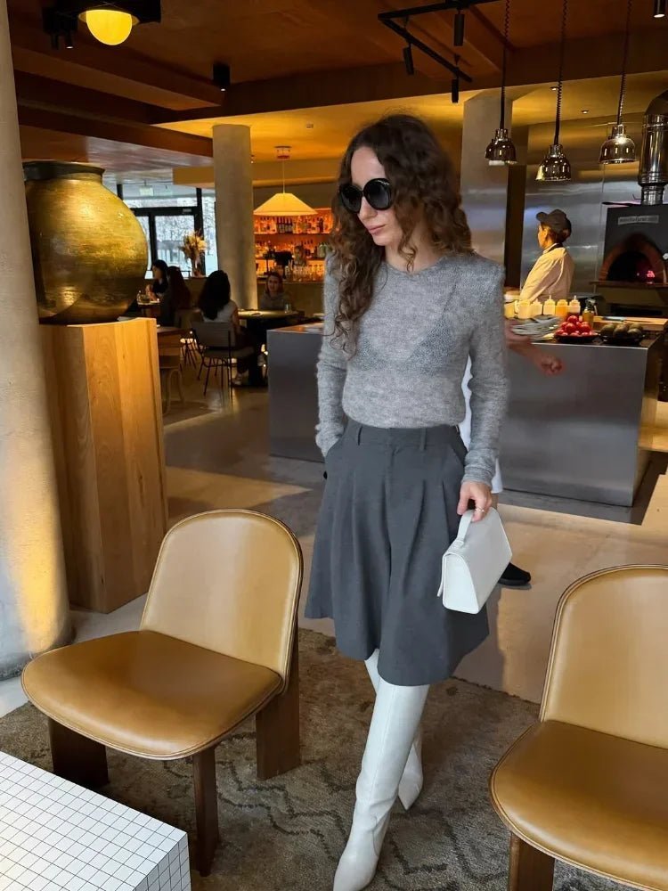 Transparenter Slim-Fit-Pullover Maricar