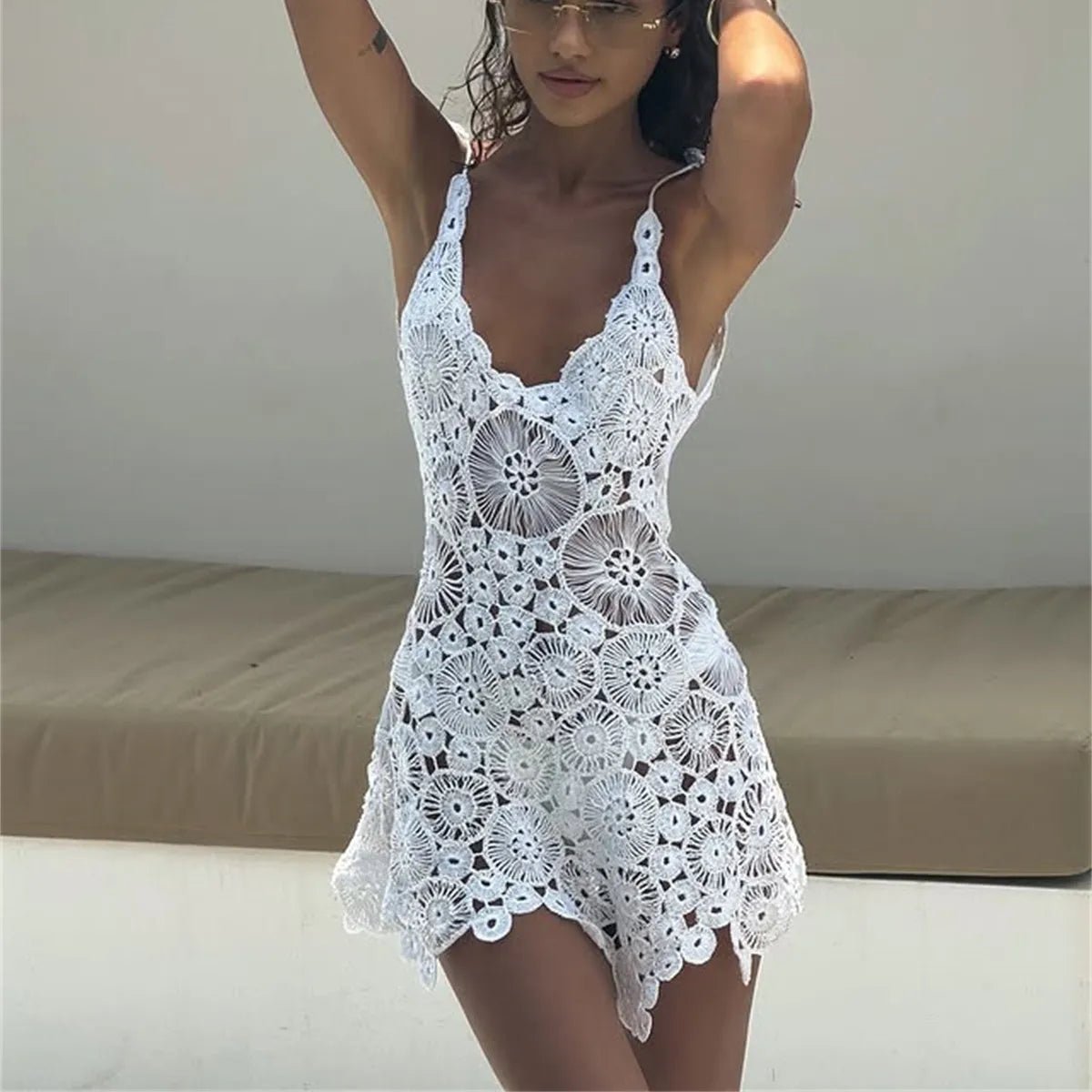 Gehäkeltes Strandkleid „Marina“