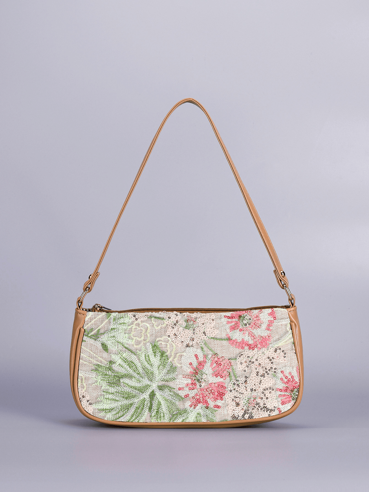 Marina Embroidered Sequin Shoulder Bag
